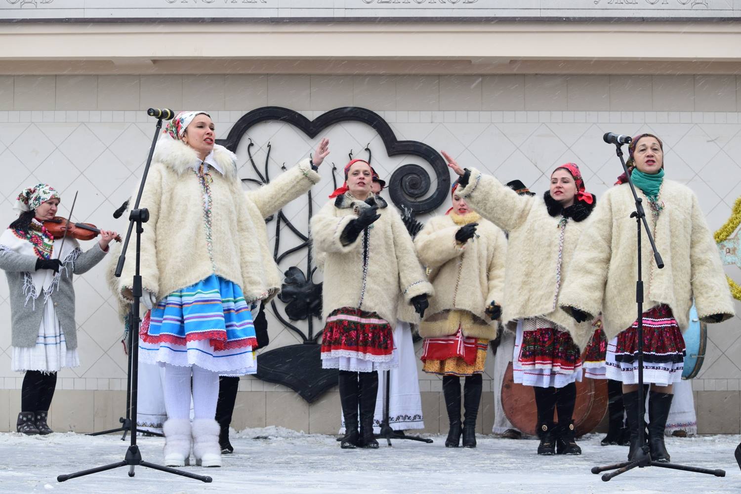 В Ужгороді на площі Театральній відбулося вертепне дійство