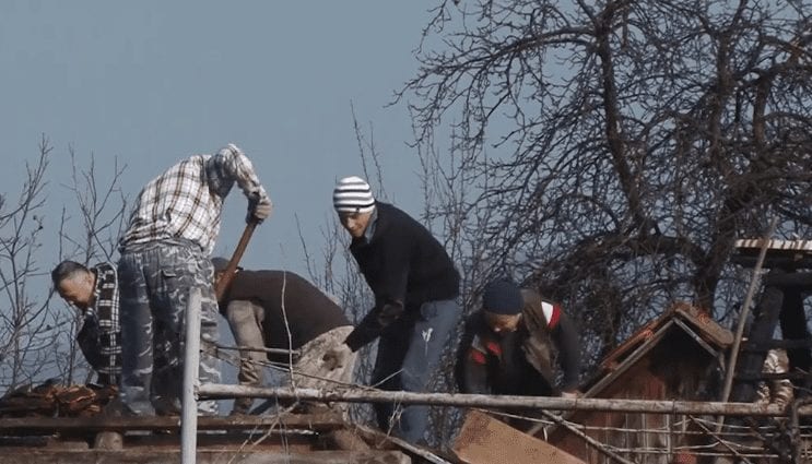 На Іршавщині гасили пожежу всім селом (ВІДЕО)