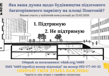 Чи буде підземний паркінг на площі Поштовій в Ужгороді? Проміжні результати голосування