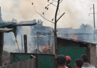 В Мукачеві у ромському поселенні трапилась пожежа (ФОТО)