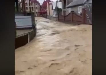 Паводок: одне із сіл Закарпаття заполонила вода (ВІДЕО)