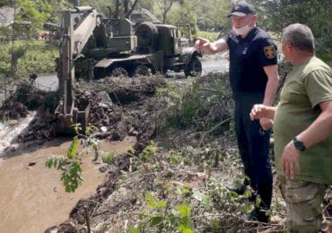 Головний рятувальник краю оглянув хід робіт із ліквідації наслідків негоди на Міжгірщині