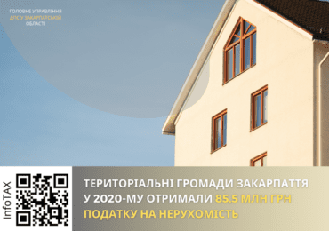 З податку на нерухомість до бюджету закарпатських громад надійшло 85,5 мільйонів гривень