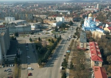 Відео дня: як виглядає проспект Свободи в Ужгороді з висоти (ВІДЕО)