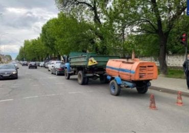 В Ужгороді п'яний водій вантажівки недотримав безпечної дистанції та зіткнувся із BMW