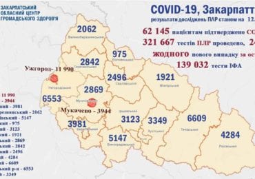 На Закарпатті жодного випадку коронавірусу за добу