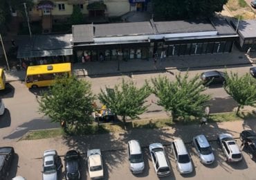 В Ужгороді біля ТЦ "Токіо" вирубують сакури (ФОТО)