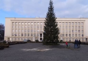 В Ужгороді на площі Народній встановили 20-метрову ялинку (ВІДЕО)