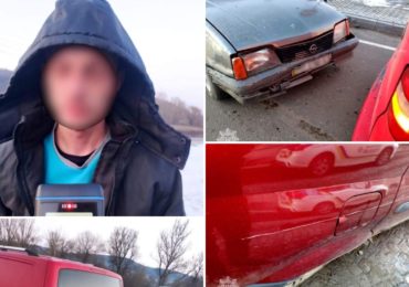 В Ужгороді п'яний водій "вдарив" дві автівки та втік (ФОТО)