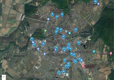 Захисні споруди Ужгорода з'явилися у застосунку Google Maps