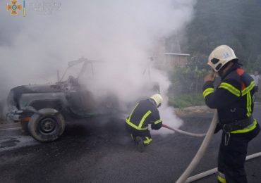 Протягом доби на Закарпатті ліквідували загоряння трьох автомобілів (ФОТО)