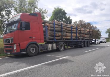 На Закарпатті у водія вантажівки виявили деревину, документи на яку не відповідали дійсності