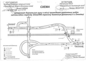 Завтра в Оноківцях буде закрито переїзд на час ремонту (СХЕМА)