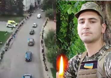 Міжгірщина зустріла на колінах загиблого Героя Дмитра Малету