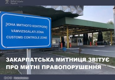 Через порушення митних правил закарпатські митники найчастіше вилучали автівки, промислові та продовольчі товари, сигарети, наркотичні і психотропні речовини