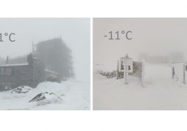 У Карпатах температура повітря за добу опустилася з +1°C до -11°C