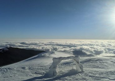 На високогір'ї Карпат температура повітря -9°C