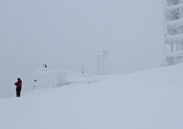 На високогір‘ї Карпат температура повітря -7°C