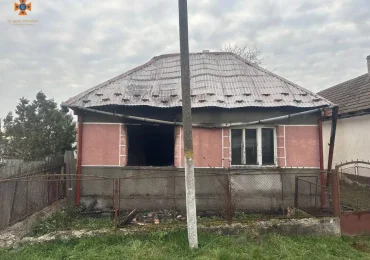 Рятувальники загасили пожежу в житловому будинку на Берегівщині