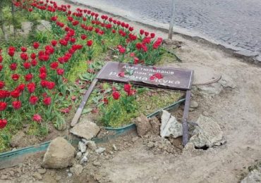 Водій, який пошкодив алею тюльпанів пам'яті полеглого Героя Романа Жука, відшкодує збитки