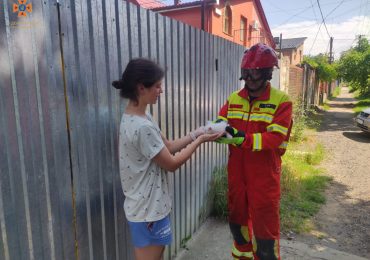 В Ужгороді рятувальники зняли з дерева кошеня та передали новій господарці