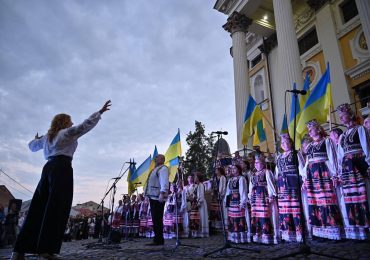 Молитва за Україну лунала на світанку Дня Незалежності в Ужгороді