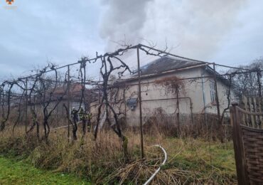 На Закарпатті вогнеборці вивели із палаючого будинку 59-річну господарку