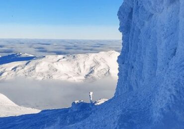 На високогір'ї Карпат температура повітря -13°C