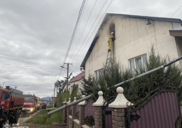 На Берегівщині трапилася пожежа у житловому будинку