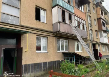 На пожежі в Мукачеві загинув чоловік. П'ятьох осіб евакуйовано