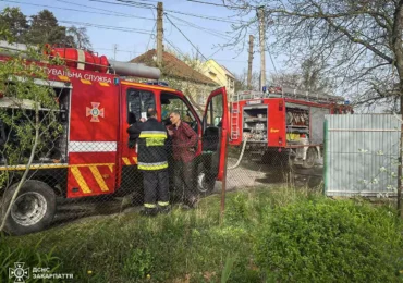 На Ужгородщині під час пожежі травмувалася людина