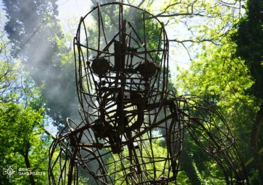 У Боздоському парку в Ужгороді згоріла фігура велетня, на ім'я Гроджут