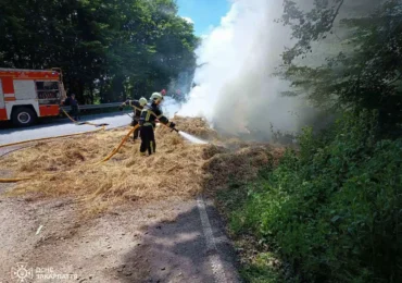 Впродовж чергової доби вогнеборці ліквідували 5 пожеж на відкритих територіях