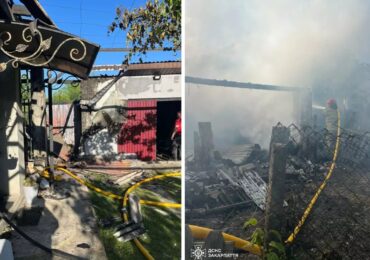 Пожежа на Ужгородщині: рятувальники врятували житловий будинок та гараж