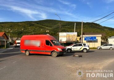 Внаслідок ДТП у Виноградові травмувалися двоє неповнолітніх дітей