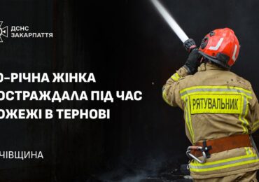 На пожежі в Тячівському районі постраждала 80-річна жінка