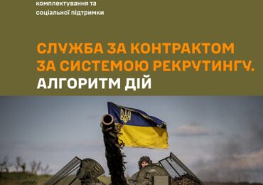 Закарпатський ОТЦК та СП розповів алгоритм прийняття громадян на військову службу за контрактом за системою рекрутингу