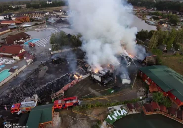 У Солотвині, на базі відпочинку, трапилася значна пожежа