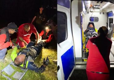 Закарпатські рятувальники надавали допомогу чоловіку, який травмувався під час катання на мотоциклі