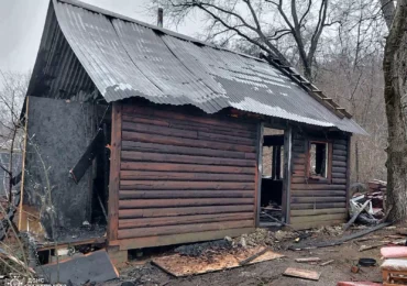 В Ужгороді горіла приватна лазня