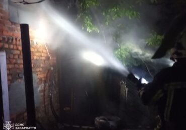 У гаражі в Іршаві спалахнула пожежа
