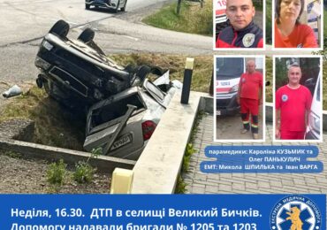 Внаслідок ДТП на Рахівщині постраждали п'ятеро людей
