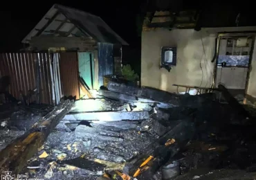 На Мукачівщині горіла надвірна споруда