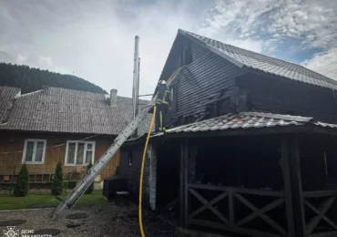 Міжгірські рятувальники ліквідували пожежу в житловому будинку