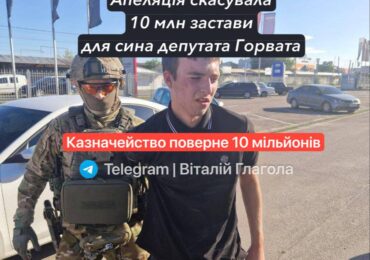 Апеляція відпустила сина депутата Горвата та його спільника