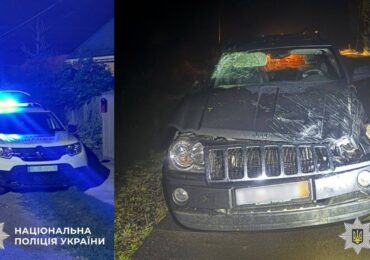 На Закарпатті поліція розслідує дві ДТП з потерпілими: затримано п’яних водіїв