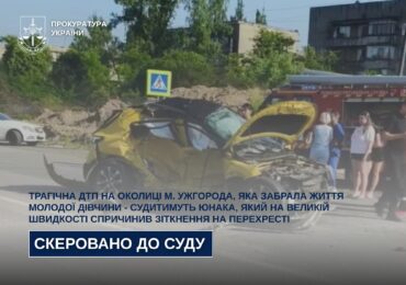 Трагічна ДТП на околиці Ужгорода, яка забрала життя молодої дівчини: судитимуть юнака, який спричинив зіткнення на перехресті
