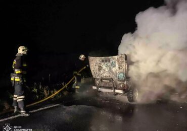 Перечинські рятувальники ліквідували пожежу в автомобілі