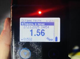 1,56‰ алкоголю та відсутність права керування: в Ужгороді зупинили нетверезого водія