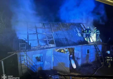 Вогнеборці Мукачева ліквідували пожежу в надвірній споруді